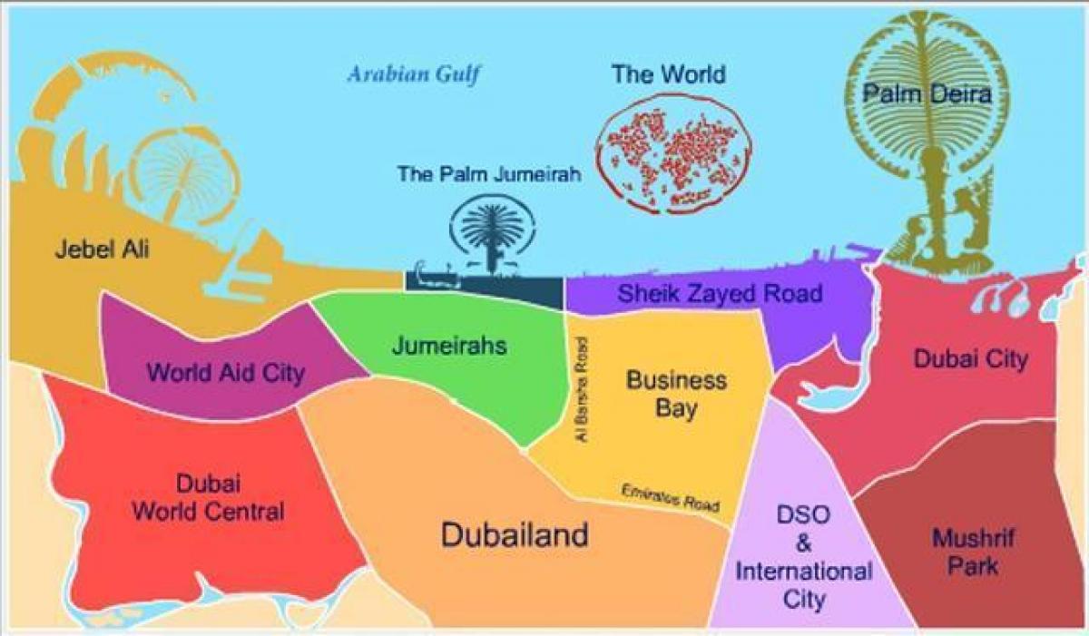 kat jeyografik nan Dubailand