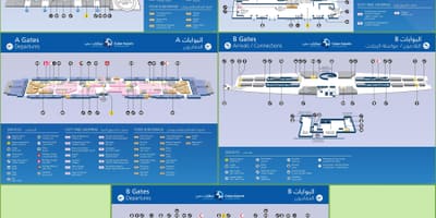 Emira arab ini tèminal 3 kat jeyografik